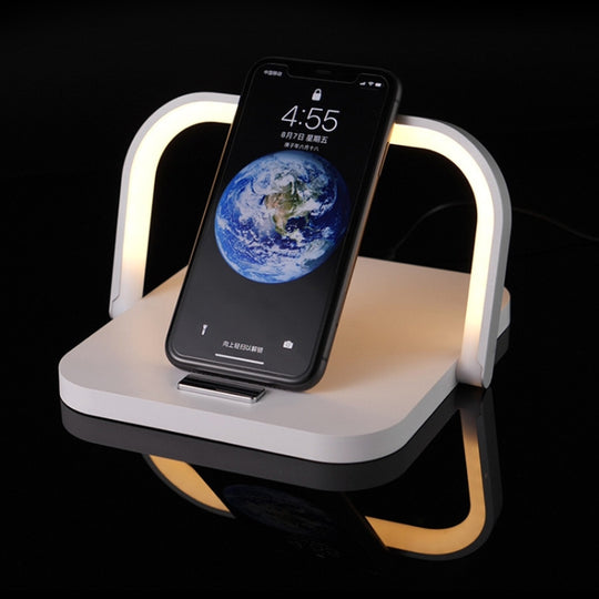Lampe de bureau tactile LED avec chargeur sans fil portable XM9902 (blanche)