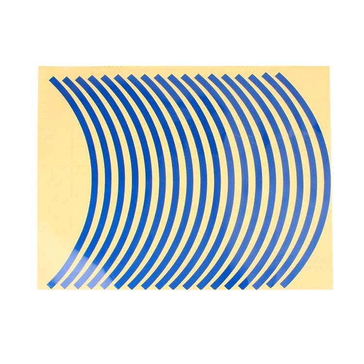 Color 17 inch Wheel Hub Reflective Sticker for Luxury Car(Blue) by buy2fix