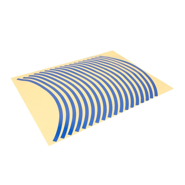 Color 17 inch Wheel Hub Reflective Sticker for Luxury Car(Blue) by buy2fix