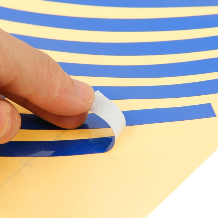 Color 17 inch Wheel Hub Reflective Sticker for Luxury Car(Blue) by buy2fix