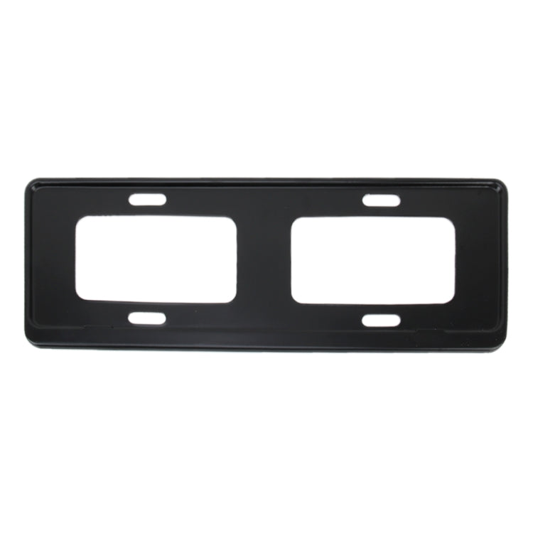 2 PCS Car License Plate Frames Stainless Steel License Plate Frame(Black) by buy2fix