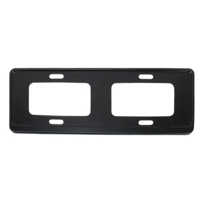 2 PCS Car License Plate Frames Stainless Steel License Plate Frame(Black) by buy2fix