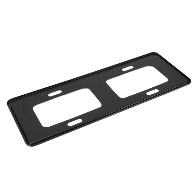 2 PCS Car License Plate Frames Stainless Steel License Plate Frame(Black) by buy2fix