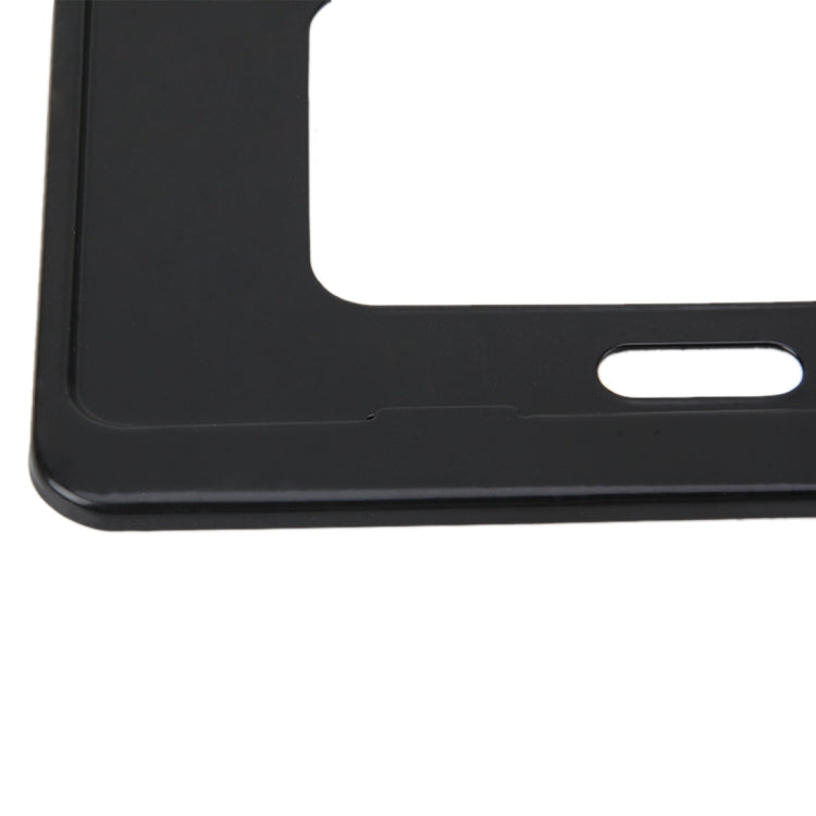 2 PCS Car License Plate Frames Stainless Steel License Plate Frame(Black) by buy2fix