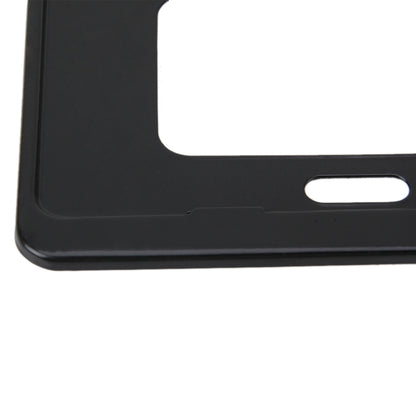 2 PCS Car License Plate Frames Stainless Steel License Plate Frame(Black) by buy2fix