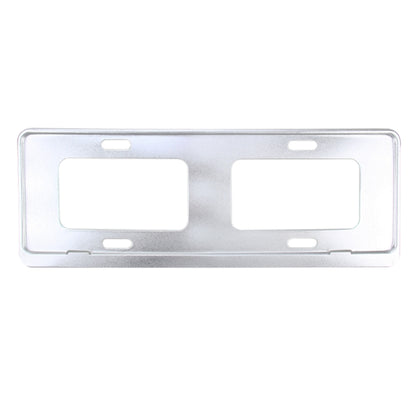2 PCS Car License Plate Frames Stainless Steel License Plate Frame(White) by buy2fix