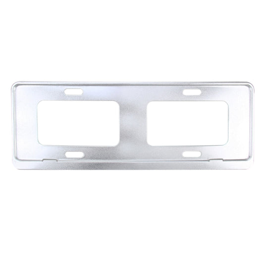 2 PCS Car License Plate Frames Stainless Steel License Plate Frame(White) by buy2fix