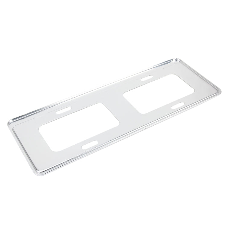 2 PCS Car License Plate Frames Stainless Steel License Plate Frame(White) by buy2fix