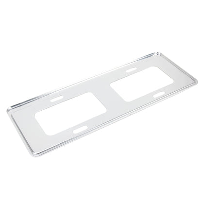 2 PCS Car License Plate Frames Stainless Steel License Plate Frame(White) by buy2fix