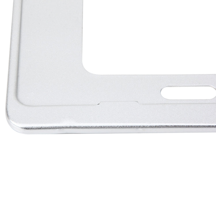 2 PCS Car License Plate Frames Stainless Steel License Plate Frame(White) by buy2fix