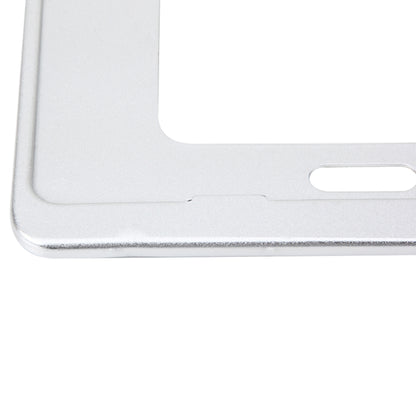 2 PCS Car License Plate Frames Stainless Steel License Plate Frame(White) by buy2fix