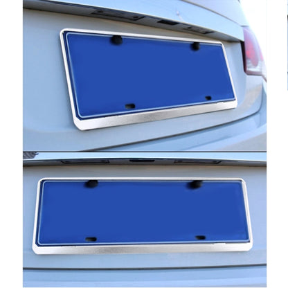 2 PCS Car License Plate Frames Stainless Steel License Plate Frame(White) by buy2fix