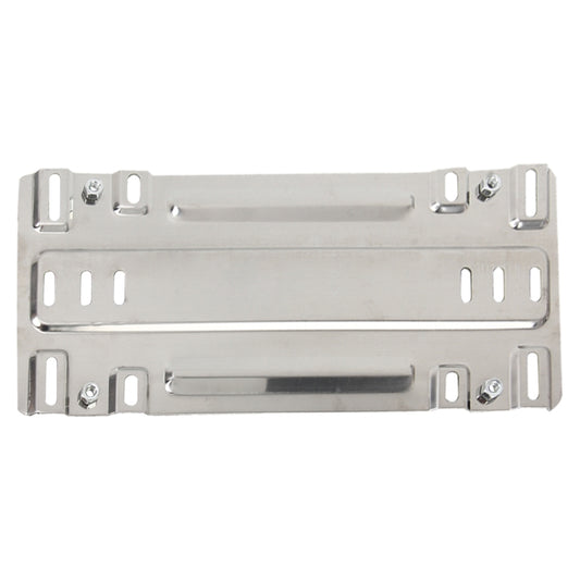 Stainless Steel License Plate Bracket Vehicle License Plate Bracket Bottom Plate Automobile License Plate Conversion Frame(Silver) by buy2fix