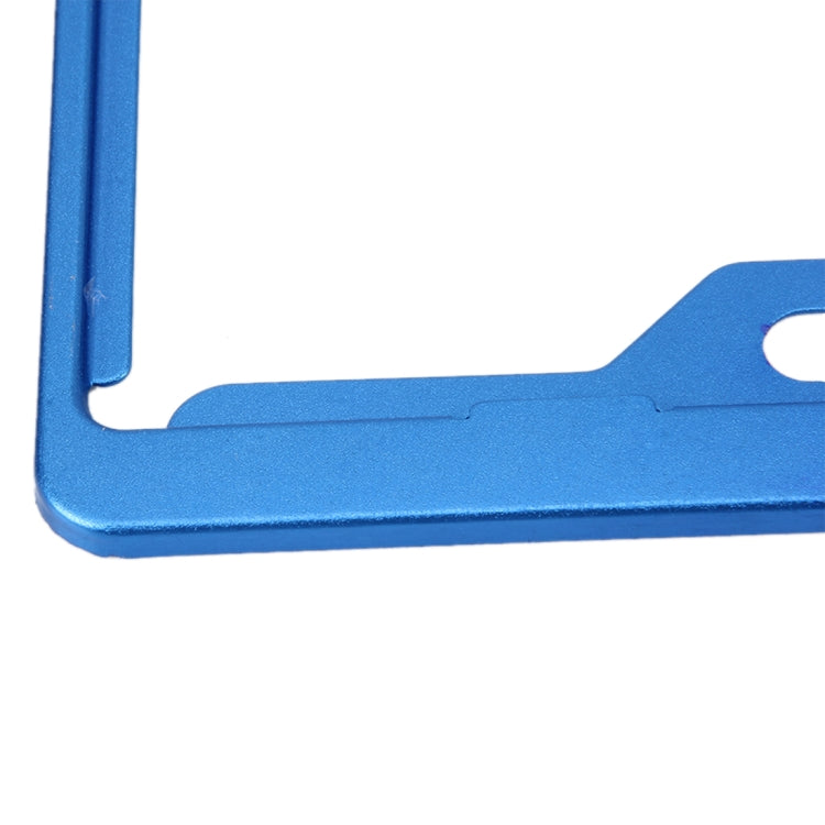 2 PCS Car License Plate Frames Car Styling License Plate Frame Aluminum Alloy Universal License Plate Holder Car Accessories(Blue) by buy2fix