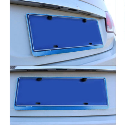 2 PCS Car License Plate Frames Car Styling License Plate Frame Aluminum Alloy Universal License Plate Holder Car Accessories(Blue) by buy2fix