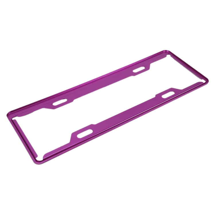 2 PCS Car License Plate Frames Car Styling License Plate Frame Aluminum Alloy Universal License Plate Holder Car Accessories(Purple) by buy2fix