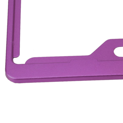2 PCS Car License Plate Frames Car Styling License Plate Frame Aluminum Alloy Universal License Plate Holder Car Accessories(Purple) by buy2fix