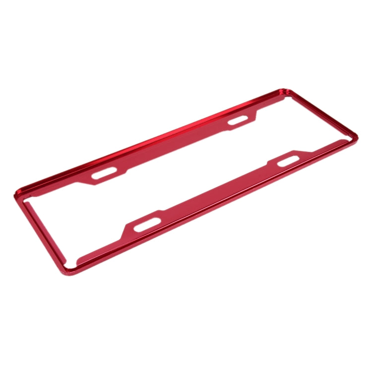 2 PCS Car License Plate Frames Car Styling License Plate Frame Aluminum Alloy Universal License Plate Holder Car Accessories(Red) by buy2fix