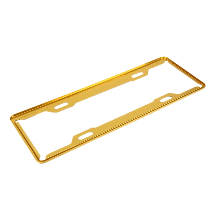 2 PCS Car License Plate Frames Car Styling License Plate Frame Aluminum Alloy Universal License Plate Holder Car Accessories(Yellow) by buy2fix