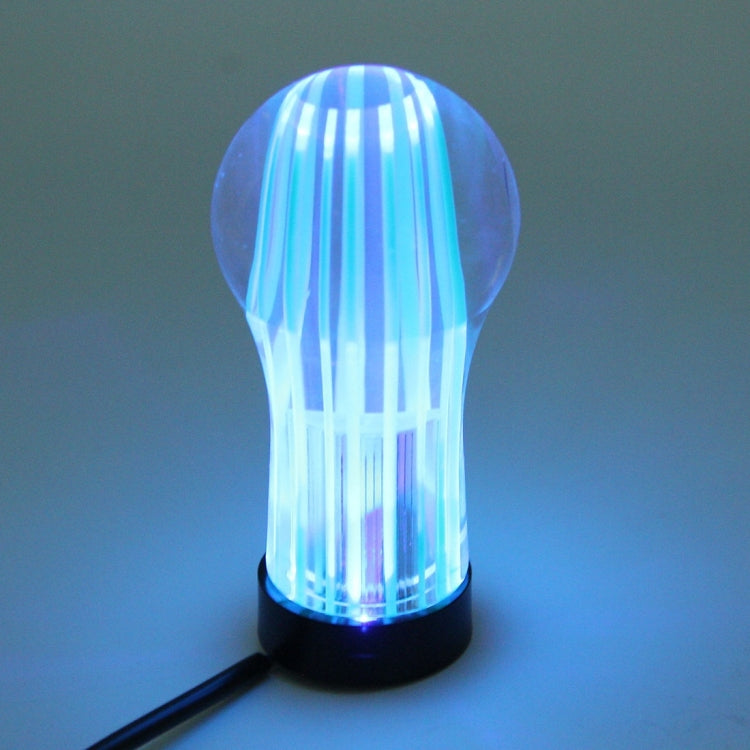 Crystal Double Light Car Breathing Racing Dash LED Magic Lamp Gear Head Shift Knob with Base, Size: 8.2 * 4.5 * 3.0 cm(Green Light + Blue Light) by buy2fix