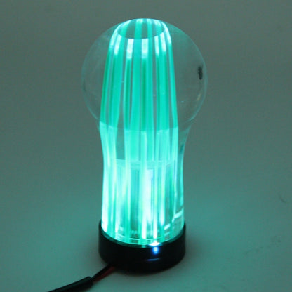 Crystal Double Light Car Breathing Racing Dash LED Magic Lamp Gear Head Shift Knob with Base, Size: 8.2 * 4.5 * 3.0 cm(Green Light + Blue Light) by buy2fix