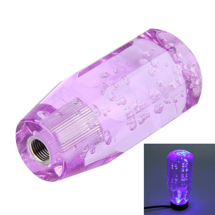 Crystal Car Breathing Racing Dash LED Magic Lamp Gear Head Shift Knob with Base, Size: 10.0 * 4.5 * 3.2 cm(Purple) by buy2fix
