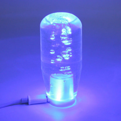 Crystal Car Breathing Racing Dash LED Magic Lamp Gear Head Shift Knob with Base, Size: 10.0 * 4.5 * 3.2 cm(Transparent) by buy2fix