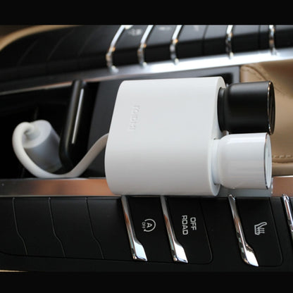 Original Xiaomi Youpin ROIDMI 2 in 1 120W 10A Car Cigarette Lighter + Dual USB Port Quick Charge Car Charger(White) by Xiaomi