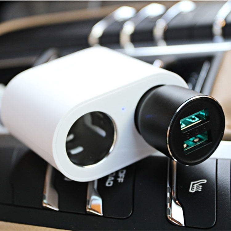 Original Xiaomi Youpin ROIDMI 2 in 1 120W 10A Car Cigarette Lighter + Dual USB Port Quick Charge Car Charger(White) by Xiaomi