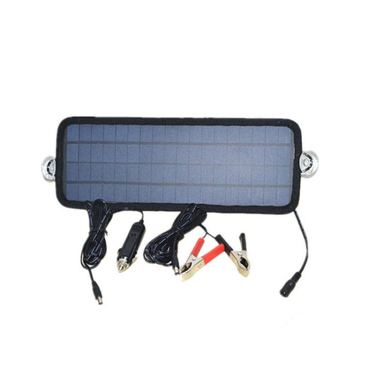 4.5W Portable Car Automobile Boat Battery Solar Cells Rechargeable Power Battery Charger - Booster Cable & Clip by buy2fix | Online Shopping UK | buy2fix