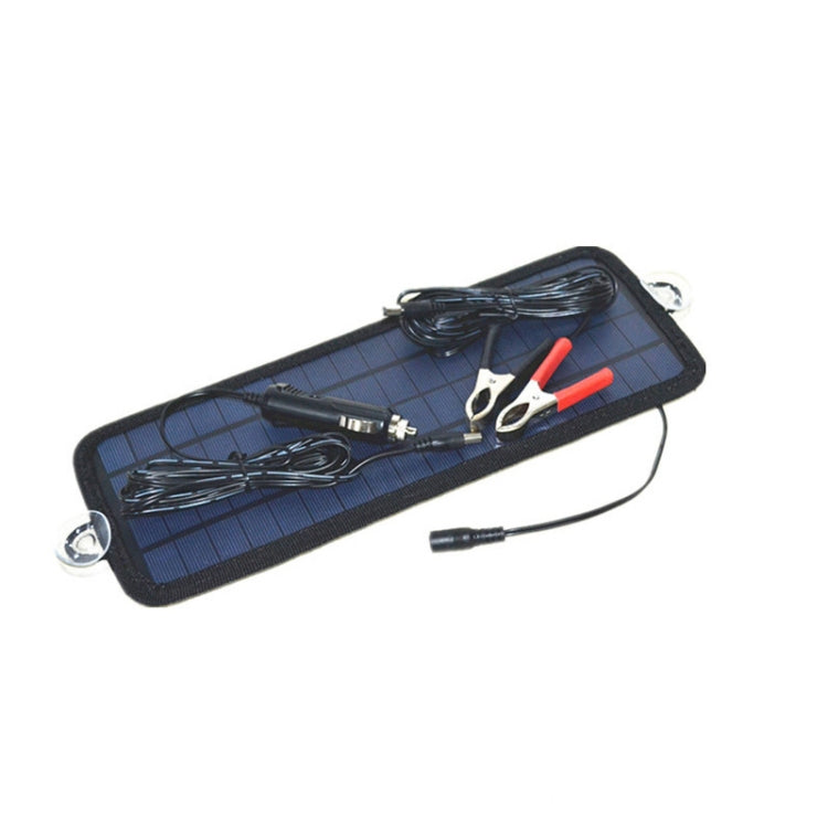 4.5W Portable Car Automobile Boat Battery Solar Cells Rechargeable Power Battery Charger - Booster Cable & Clip by buy2fix | Online Shopping UK | buy2fix