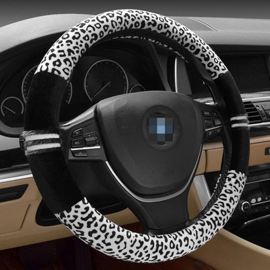 Leopard Grain Steering Wheel Cover, Adaptation Steering Wheel Diameter: 37-38 cm by buy2fix