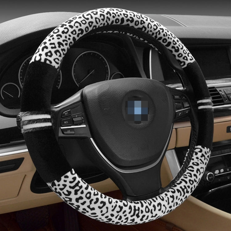 Leopard Grain Steering Wheel Cover, Adaptation Steering Wheel Diameter: 37-38 cm by buy2fix