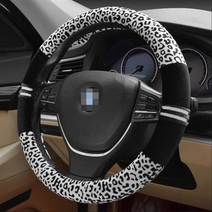 Leopard Grain Steering Wheel Cover, Adaptation Steering Wheel Diameter: 37-38 cm by buy2fix
