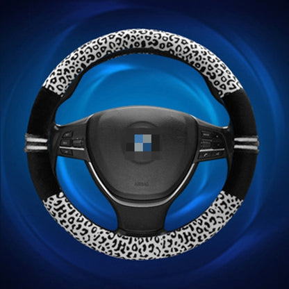 Leopard Grain Steering Wheel Cover, Adaptation Steering Wheel Diameter: 37-38 cm by buy2fix