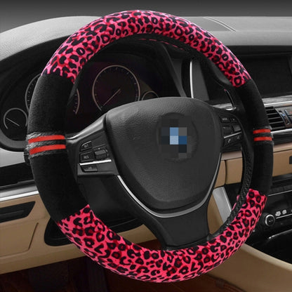 Leopard Grain Steering Wheel Cover, Adaptation Steering Wheel Diameter: 37-38 cm by buy2fix