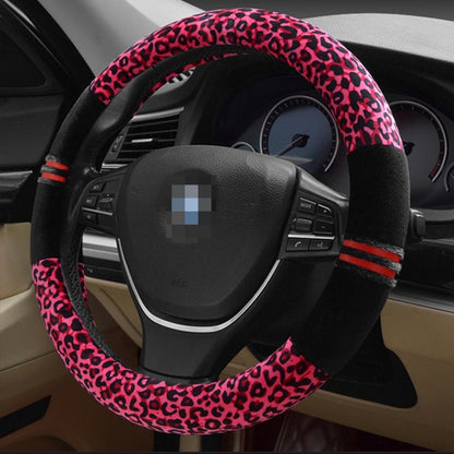 Leopard Grain Steering Wheel Cover, Adaptation Steering Wheel Diameter: 37-38 cm by buy2fix