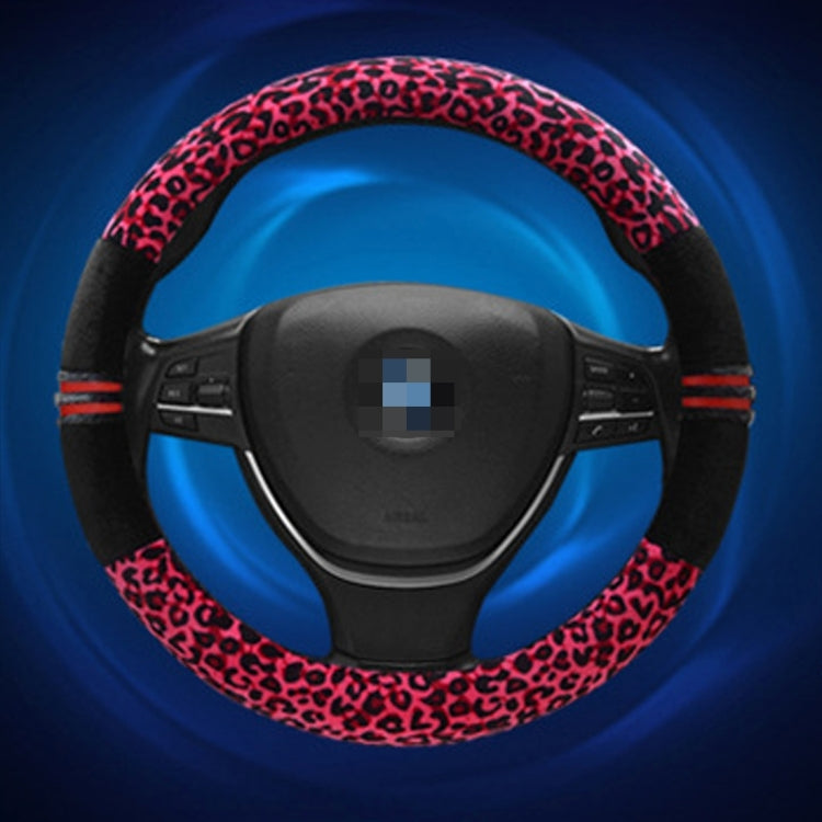 Leopard Grain Steering Wheel Cover, Adaptation Steering Wheel Diameter: 37-38 cm by buy2fix