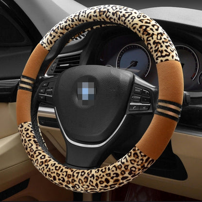 Leopard Grain Steering Wheel Cover, Adaptation Steering Wheel Diameter: 37-38 cm by buy2fix