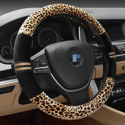 Leopard Grain Steering Wheel Cover, Adaptation Steering Wheel Diameter: 37-38 cm by buy2fix