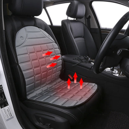 12V Heated Car Seat Cushion Cover Seat Heater Warmer Winter Car Cushion Car Driver Heated Seat Cushion(Grey) by buy2fix