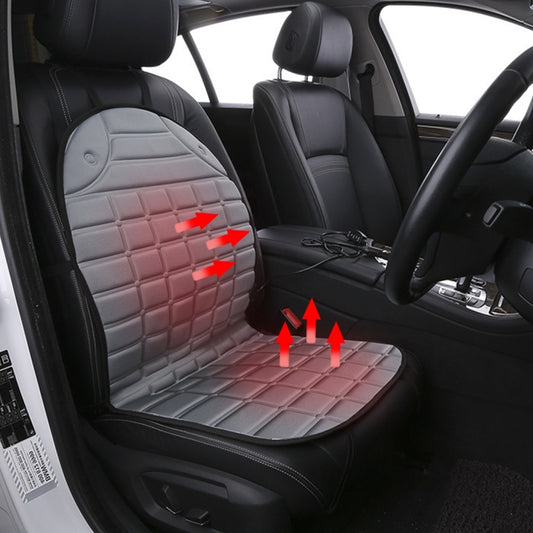 12V Heated Car Seat Cushion Cover Seat Heater Warmer Winter Car Cushion Car Driver Heated Seat Cushion(Grey) by buy2fix