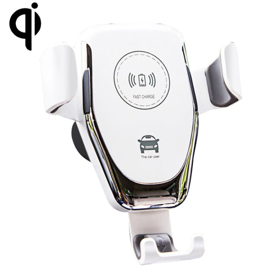 Support de sortie d'air de voiture, chargeur sans fil, chargeur sans fil Standard Qi (blanc)