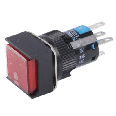 Car DIY Square Button Push Switch with LED Indicator, DC 24V(Red) - Car Switches by buy2fix | Online Shopping UK | buy2fix