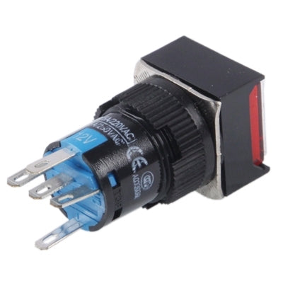 Car DIY Square Button Push Switch with LED Indicator, DC 24V(Red) - Car Switches by buy2fix | Online Shopping UK | buy2fix