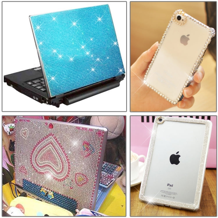 4mm Glitter Crystal Diamond Decoration / Shining Rhinestone Sticker for Car Sticker & Cell Phone Ornament(Silver) by buy2fix