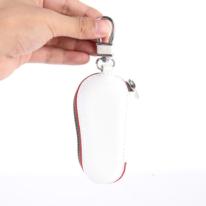 Universal Leather Crocodile Texture Waist Hanging Zipper Wallets Key Holder Bag (No Include Key)(White) by buy2fix