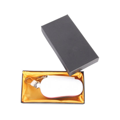 Universal Leather Crocodile Texture Waist Hanging Zipper Wallets Key Holder Bag (No Include Key)(White) by buy2fix