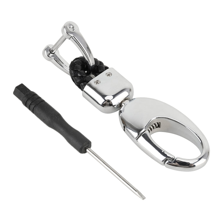 Car Metal Key Holder With Two Rings(Black) by buy2fix