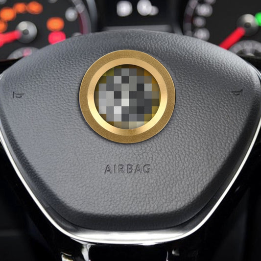 Car Aluminum Steering Wheel Decoration Ring For Cadillac(Gold) by buy2fix